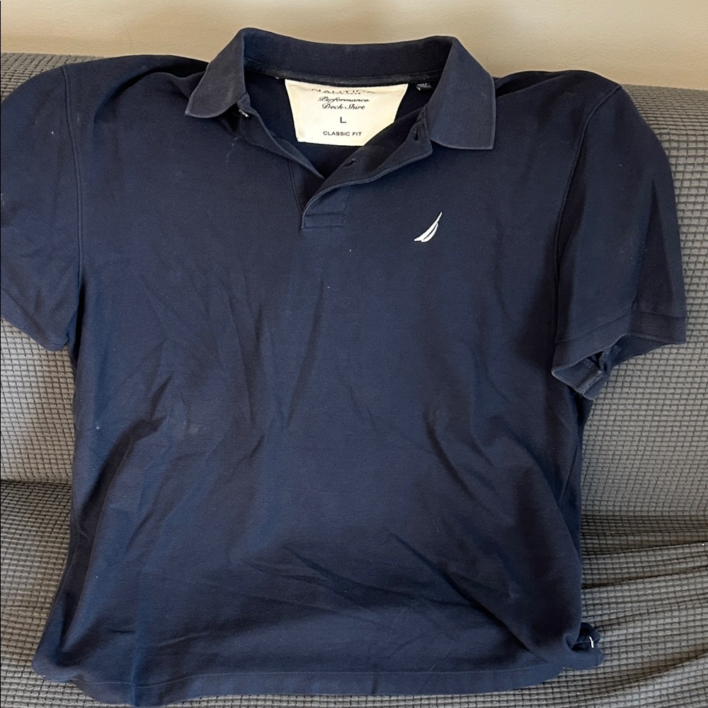 Nautica Men's Dark Blue Polo Shirt